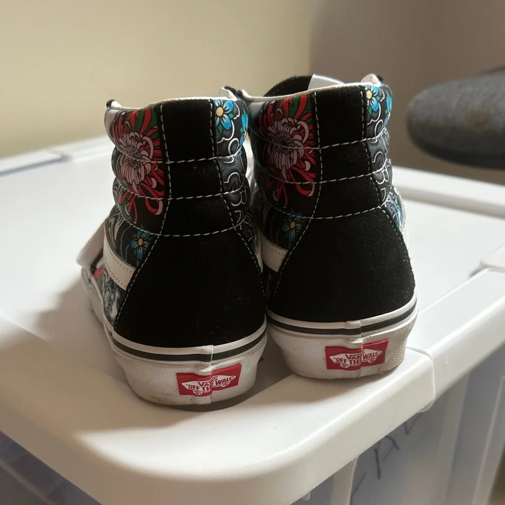 Vans Classic Black and White High-Tops - Picture 3 of 8